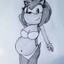 Pregnant Amy in bikini {request}