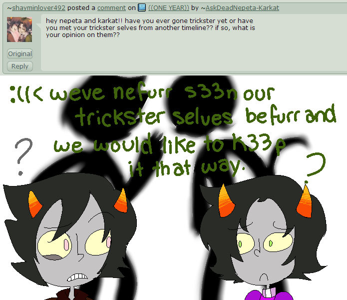 Ask 600 Deviantart Ask 95 by AskDeadNepeta-Karkat on DeviantArt