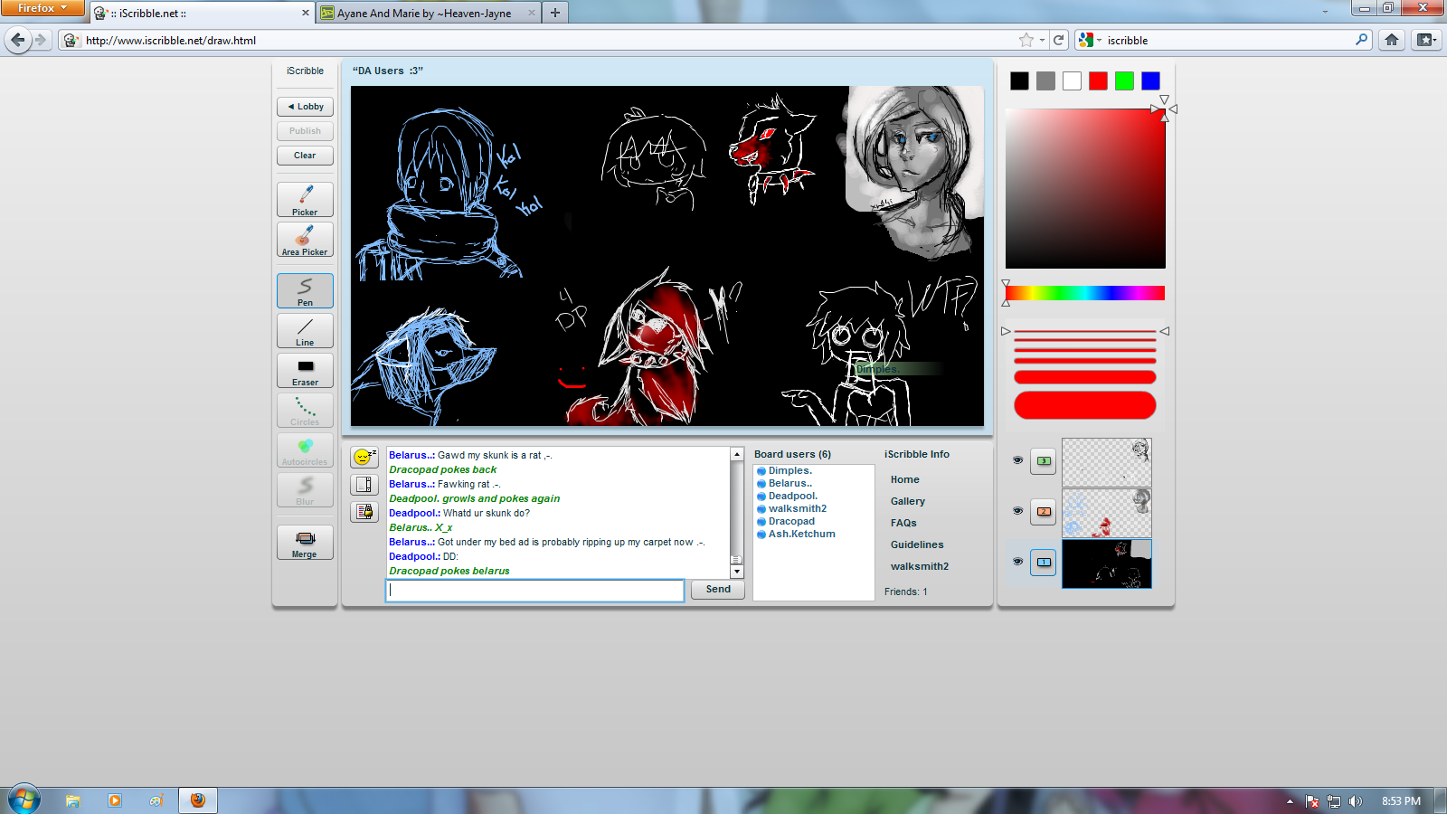 Iscribble escapades part 4