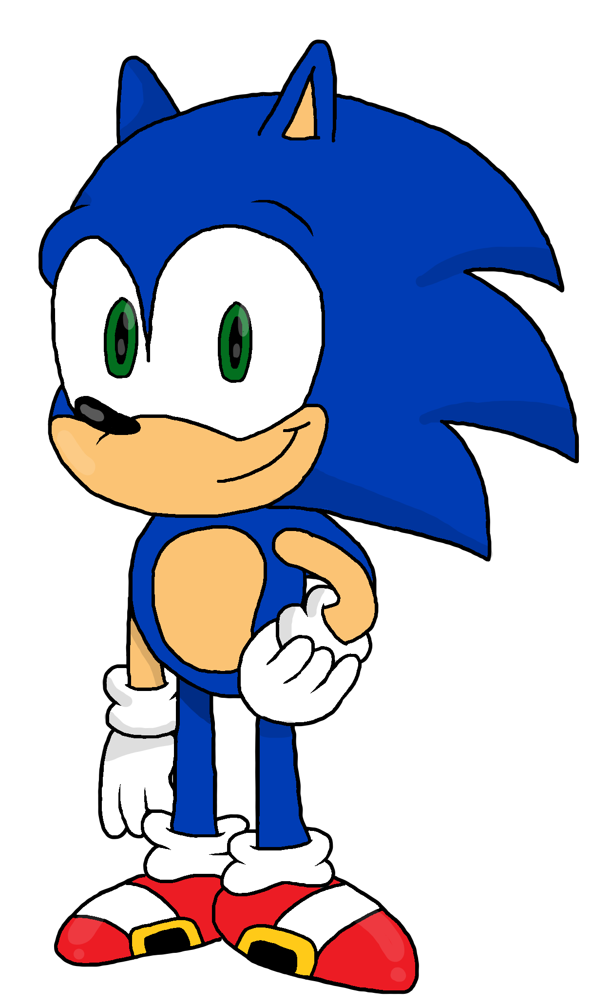 Sonic Pose Thing, Super Sonic character illustration transparent background  PNG clipart