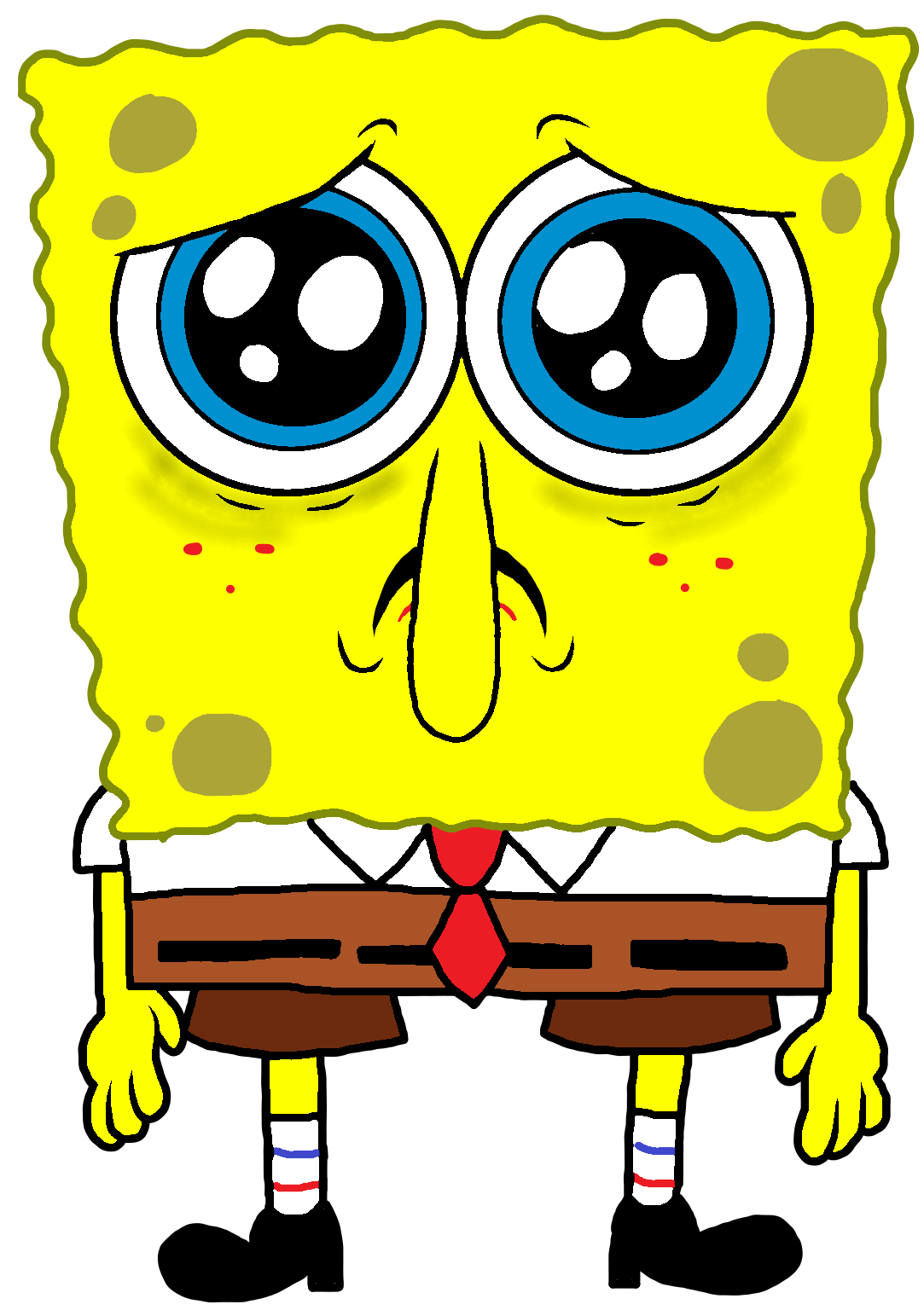 Sad SpongeBob (Transparent meme PNG) by SodiiumArt on DeviantArt