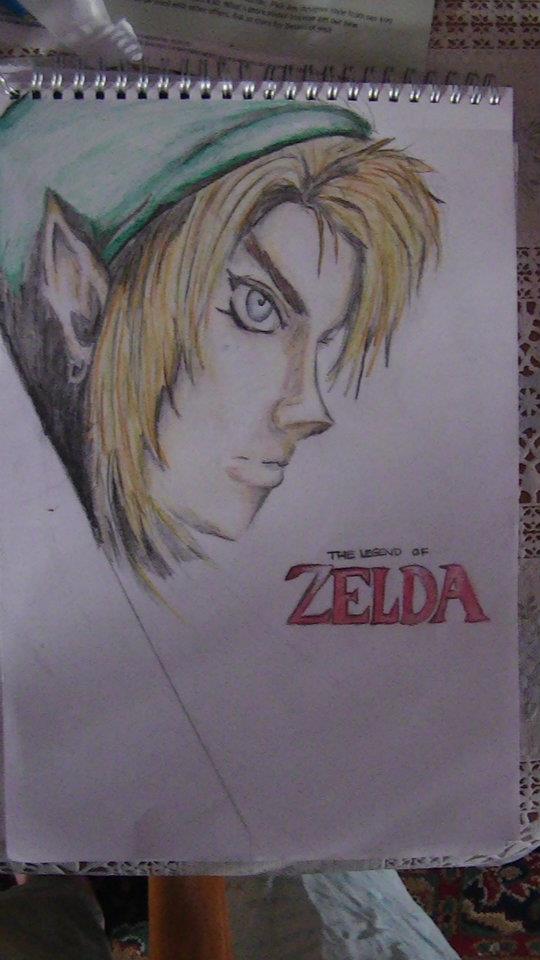 Zelda in Colour Pencils