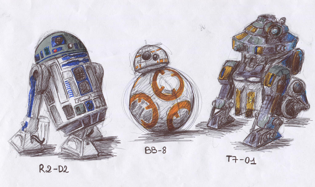 Star Wars robots by CitronadeNumberOne on DeviantArt