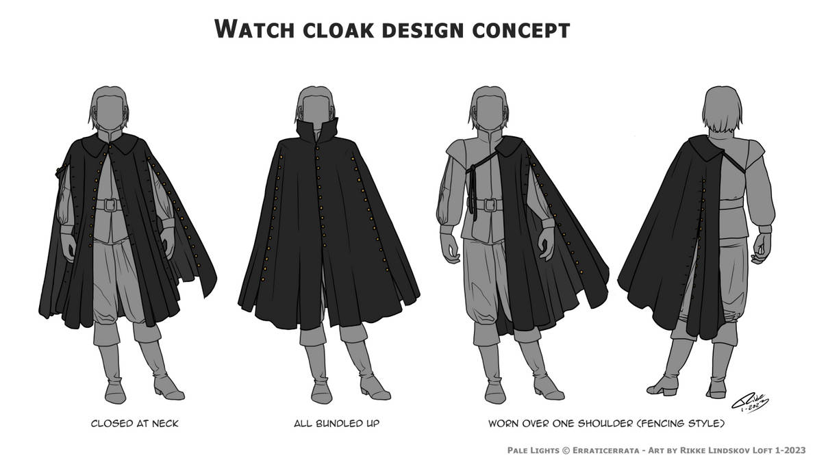 Pale Lights - Watch Cloak Design Concept by Gwennafran on DeviantArt