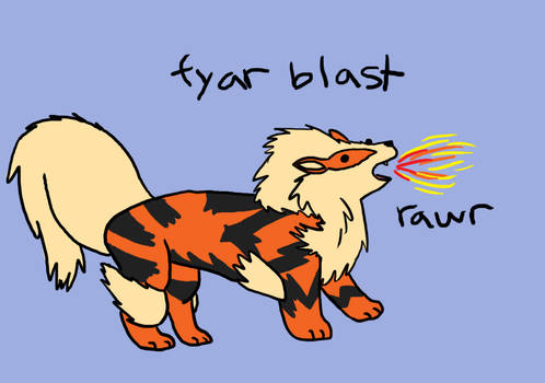 Arcanine- fyar blast