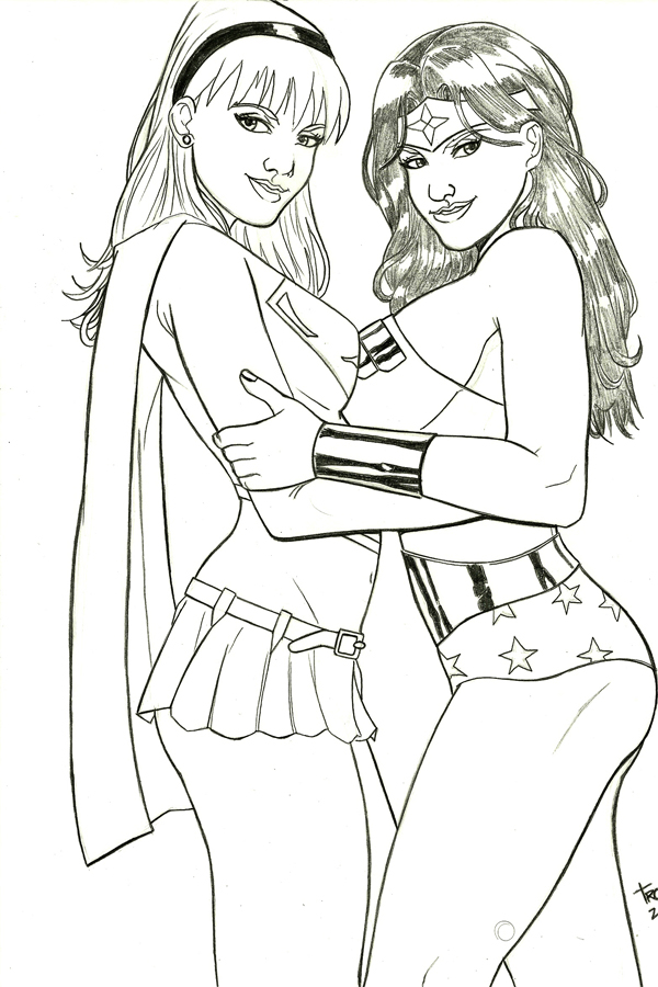 Supergirl and Wonderwoman.