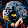 Batman and  Supergirl.