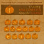 Halloween Pumpkin Social Icons