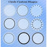 18 Circle Custom Shapes