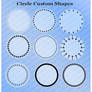 18 Circle Custom Shapes