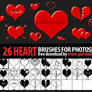 26 Heart Brushes