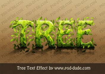 Tree Text Effect