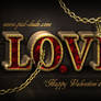 Love in Chains Photoshop Text Tutorial