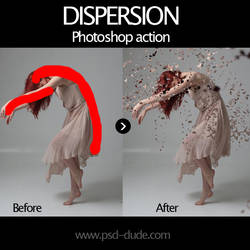 Dispersion Free Photoshop Action by PsdDude