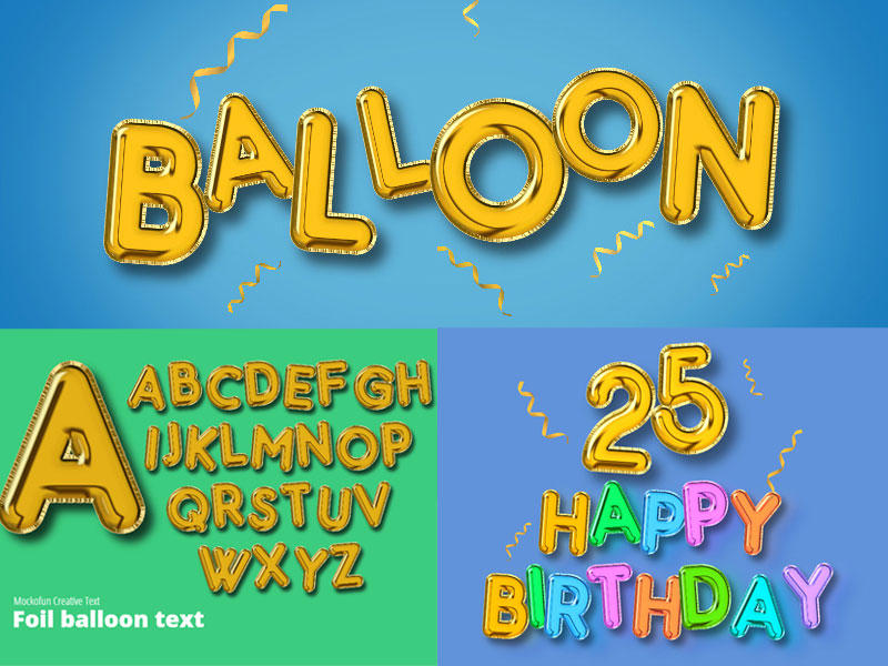 Balloon Text Effect (Online) by PsdDude on DeviantArt