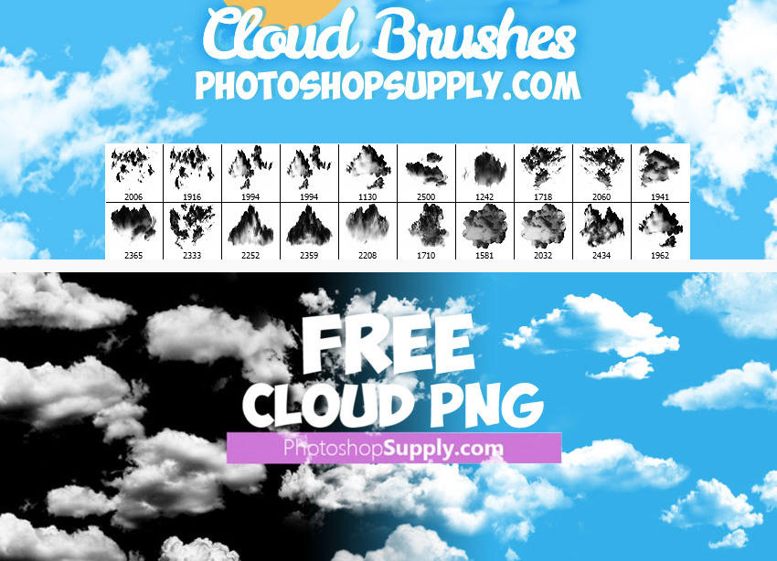 Cloud-brushes-free
