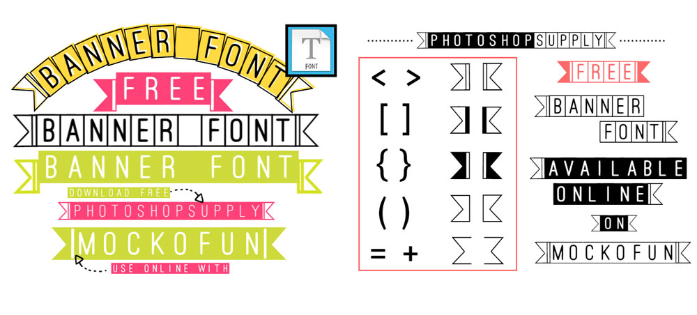 Banner Font by PsdDude on DeviantArt
