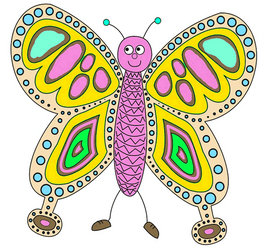 Dancing Disco Butterfly