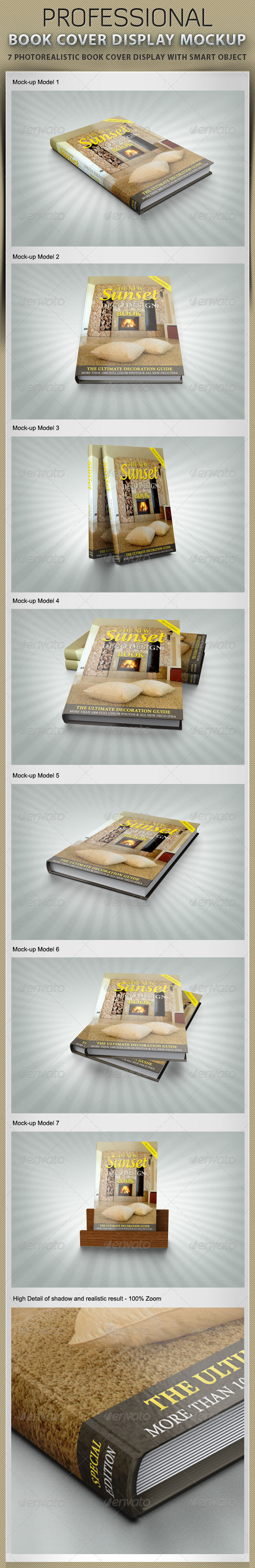 Book Cover Display Mockup