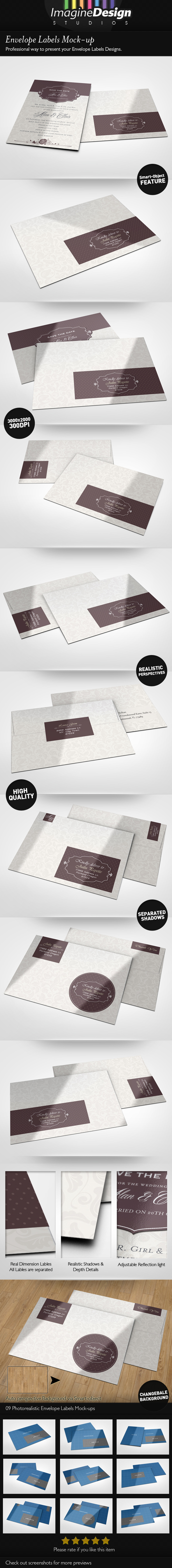 Envelope Labels Mock-up