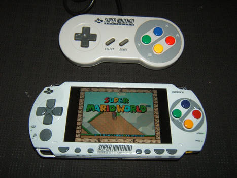 The SNES-PSP (Custom faceplate)