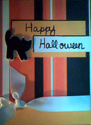 Cat Halloween Card