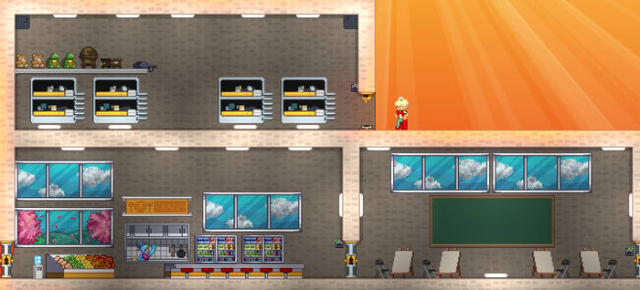 Starbound Game Mod - School Furniture Set