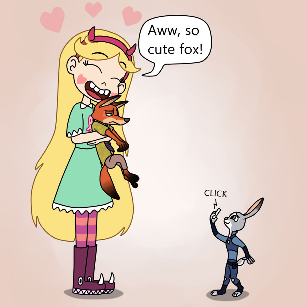 Star hugs Nick when Judy takes a picture