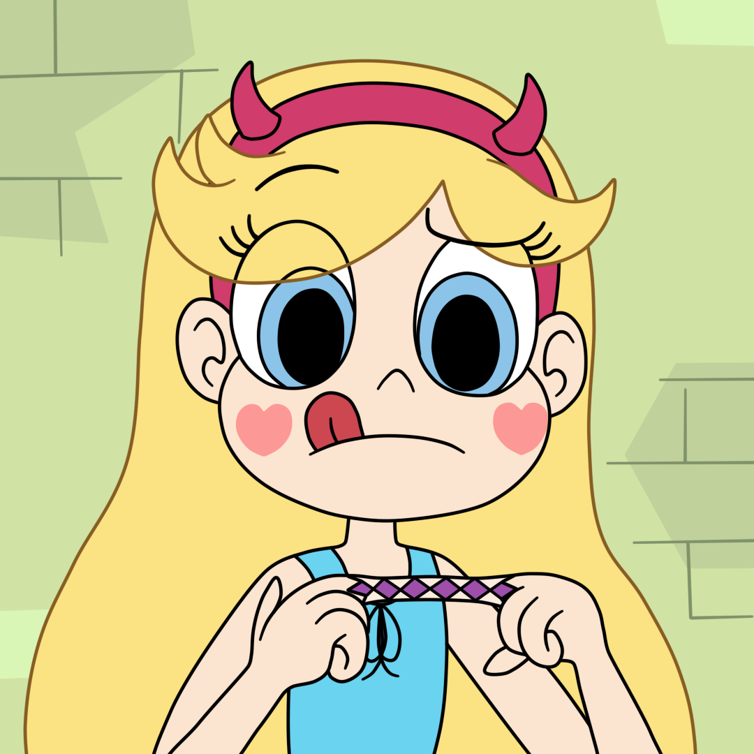 Star Butterfly got a Chinese finger trap