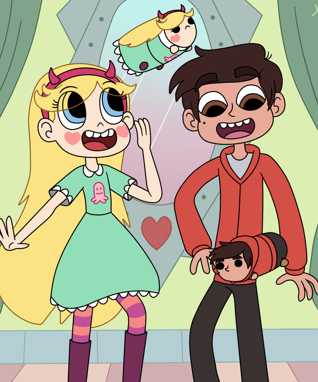 Tsum Tsum of Star Butterfly and Marco Diaz