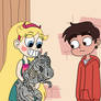 Star finds a small dino robot to show Marco