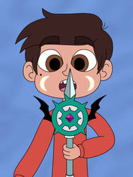 Marco uses the wand is new form to fit he's nature