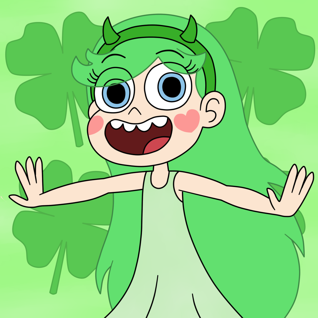 Star Butterfly has a totally green!