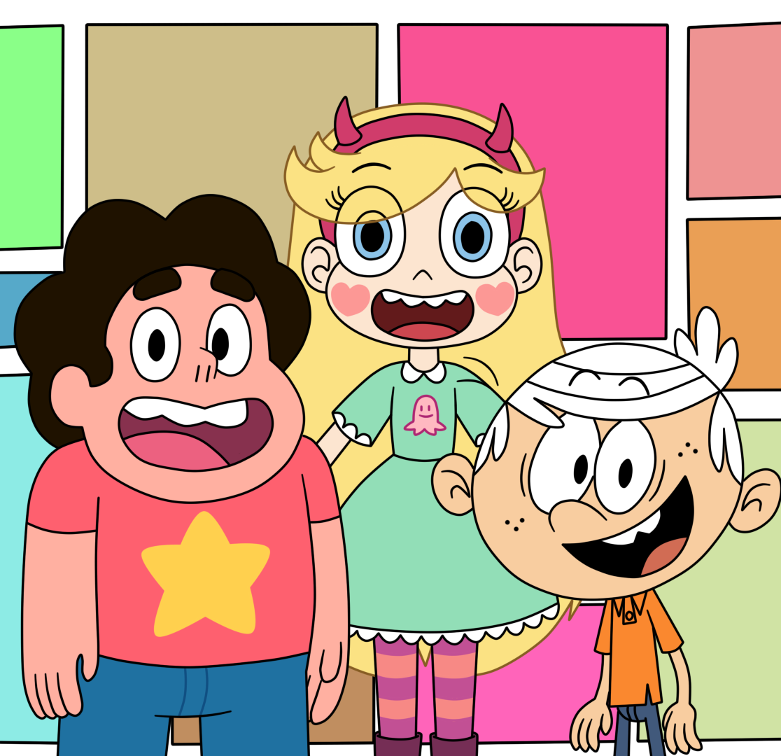 Steven, Star, and Lincoln in the crossover meeting by Deaf-Machbot on ...