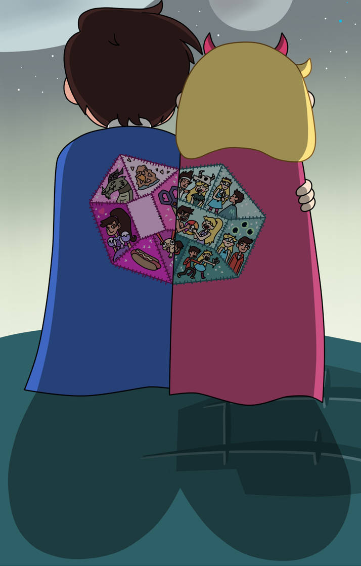 Marco and Star had made the capes for each other by Deaf-Machbot
