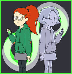 Tulip Olsen and Mirror Tulip in Infinity Train