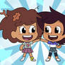 Anne Boonchuy and Luz Noceda in Chibi Tiny Tales