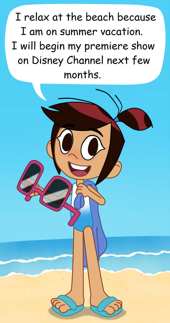 Molly McGee is at the beach for a summer vacation by DeafMachbot on
