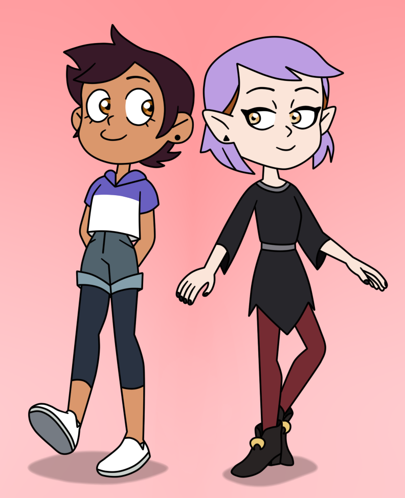 Luz and Amity has a new hair dye in the affection by Deaf-Machbot on ...