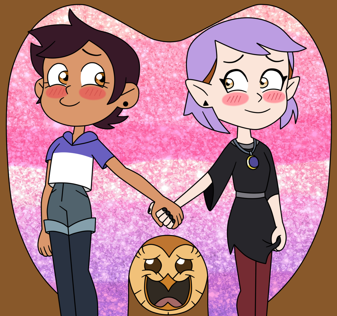Luz And Amity Hold Their Hands To Make Into Lumity By Deaf Machbot On