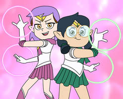 Amity Blight and Willow Park in Sailor Moon