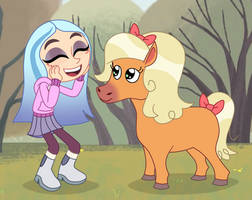 Andrea Davenport has a pet pony