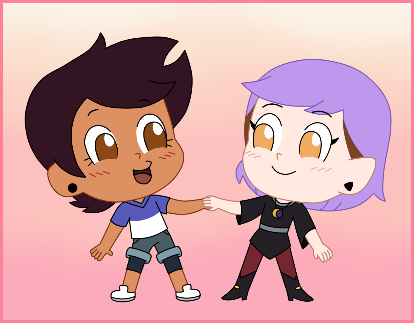 Lumity is a nice romance in Chibi Tiny Tales by Deaf-Machbot on DeviantArt