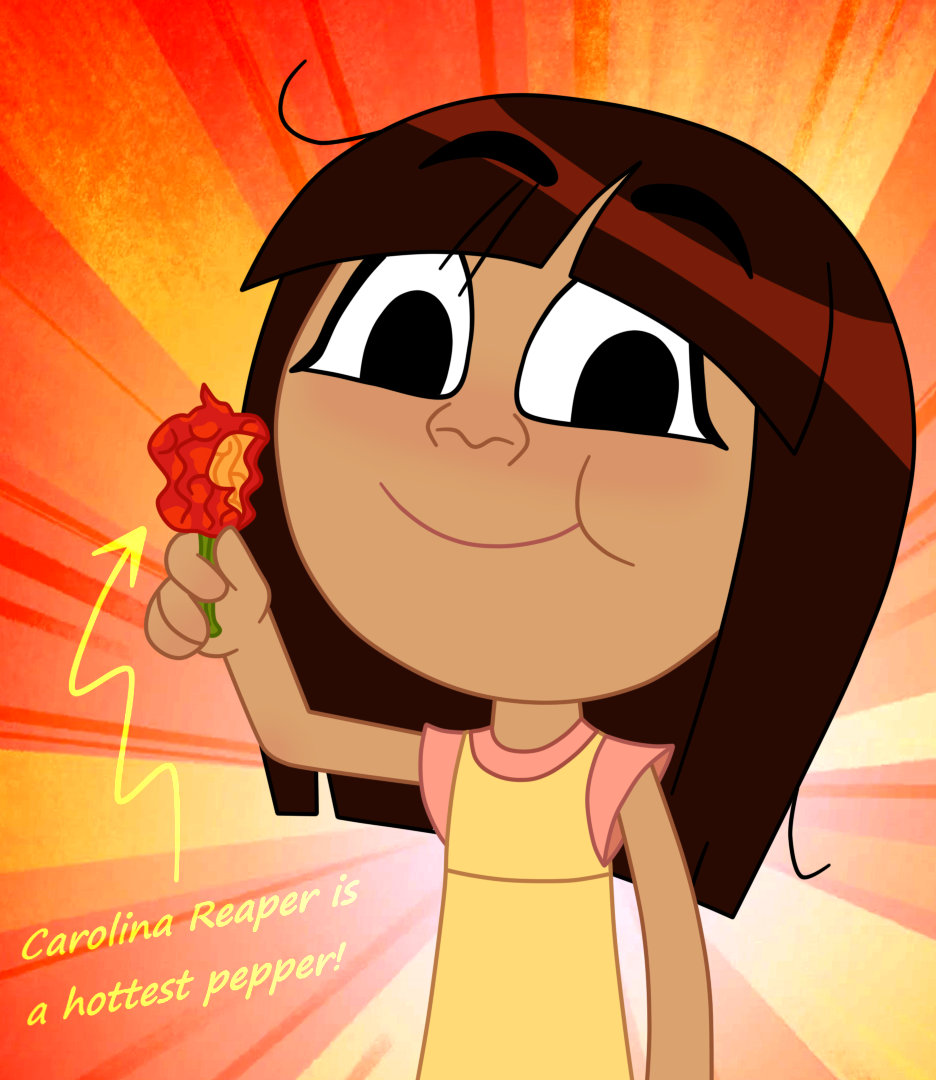 Emmie eating a hottest pepper! by Deaf-Machbot on DeviantArt