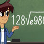 Ollie shows Molly a math equation