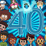 ALL CARTOON CHARACTERS GREETING MY 40 BIRTHDAY!