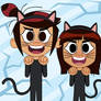 Molly and Emmie the bad luck kittens