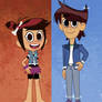 Prehistoric Molly and Futuristic Ollie