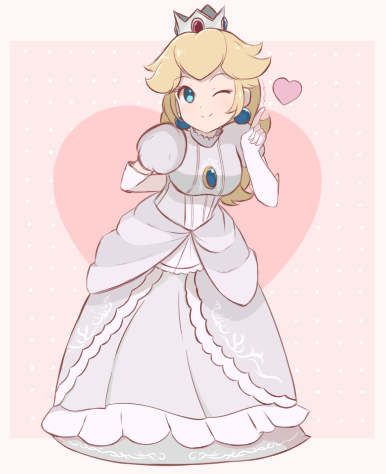 Peach 2025 white dress