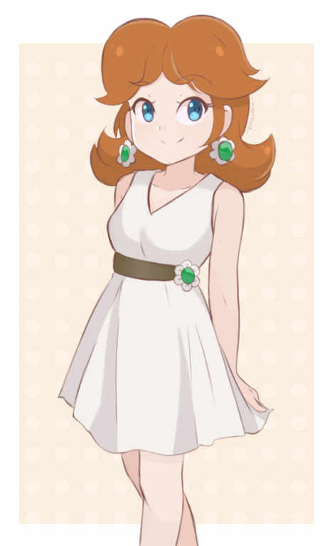 Download Princess Daisy - White Dress (Colored Sketch) by ...
